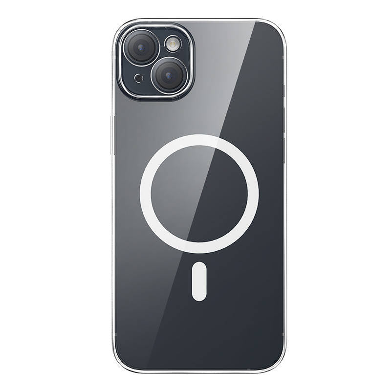 Baseus Magnetic Crystal Clear mobilcover til iPhone 13 (gennemsigtig) med skærmbeskyttelse i hærdet glas og rensesæt