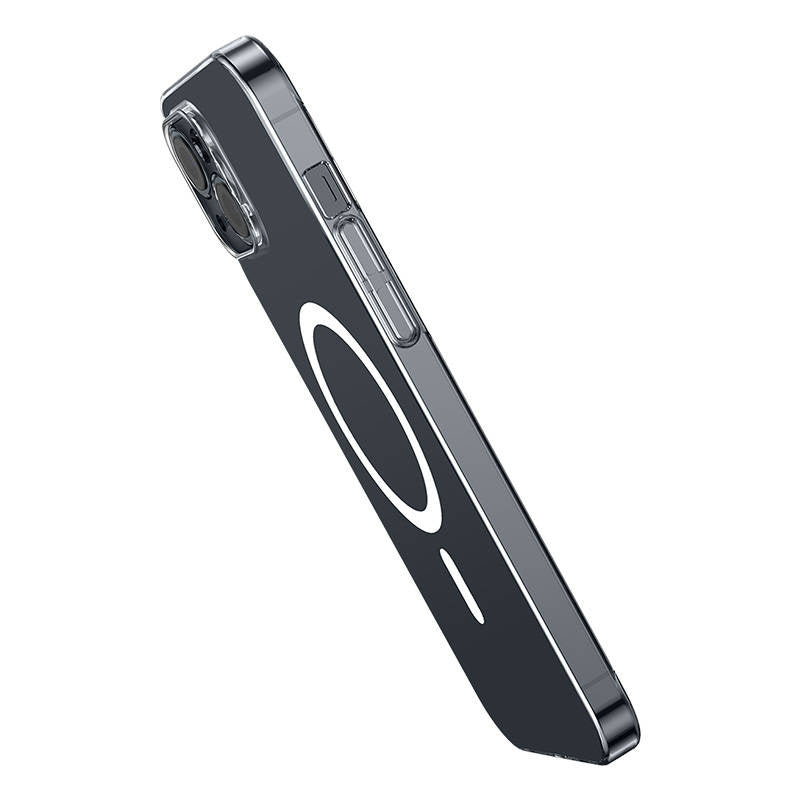 Baseus Magnetic Crystal Clear mobilcover til iPhone 13 (gennemsigtig) med skærmbeskyttelse i hærdet glas og rensesæt