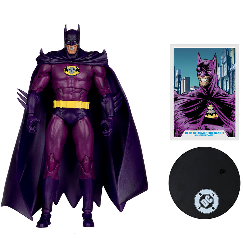 DC Multiverse Batman (Injustice Gang) (JLA: Rock of Ages) 7 tommer actionfigur McFarlane Toys Red Platinum Edition