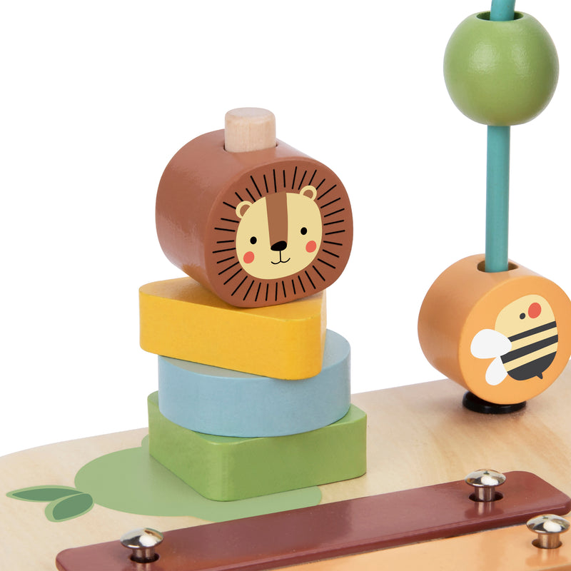 Tooky Toy Trælegebord med Xylofon og Dyr