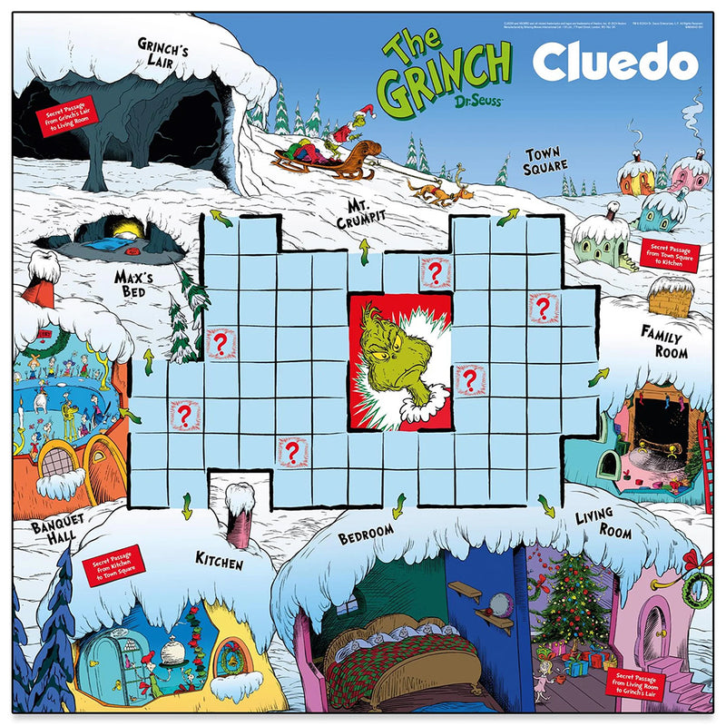 Winning Moves - The Grinch Cluedo mysteriebrætspil