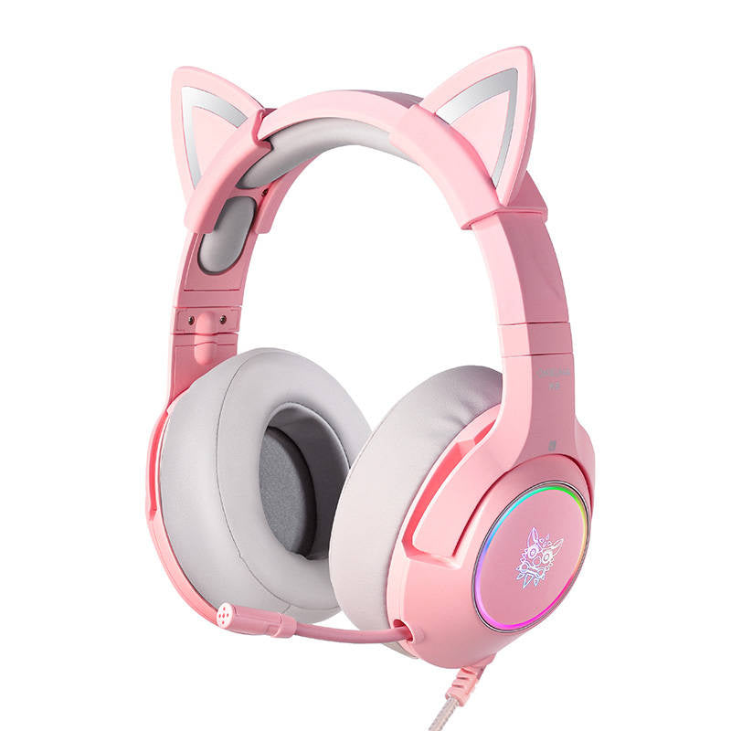 ONIKUMA K9 RGB-gaminghovedtelefoner (lyserød)