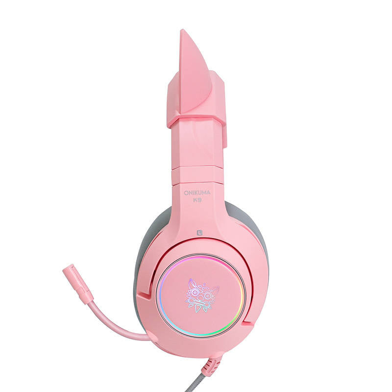 ONIKUMA K9 RGB-gaminghovedtelefoner (lyserød)