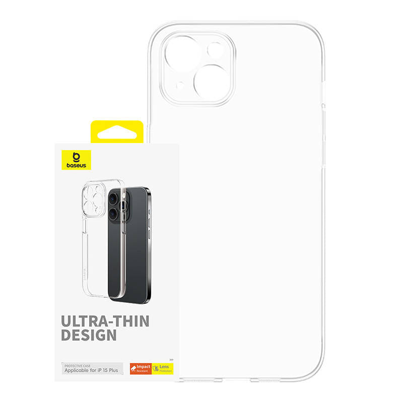 Baseus OS-Lucent Series mobilcover til iPhone 15 Plus (gennemsigtig)