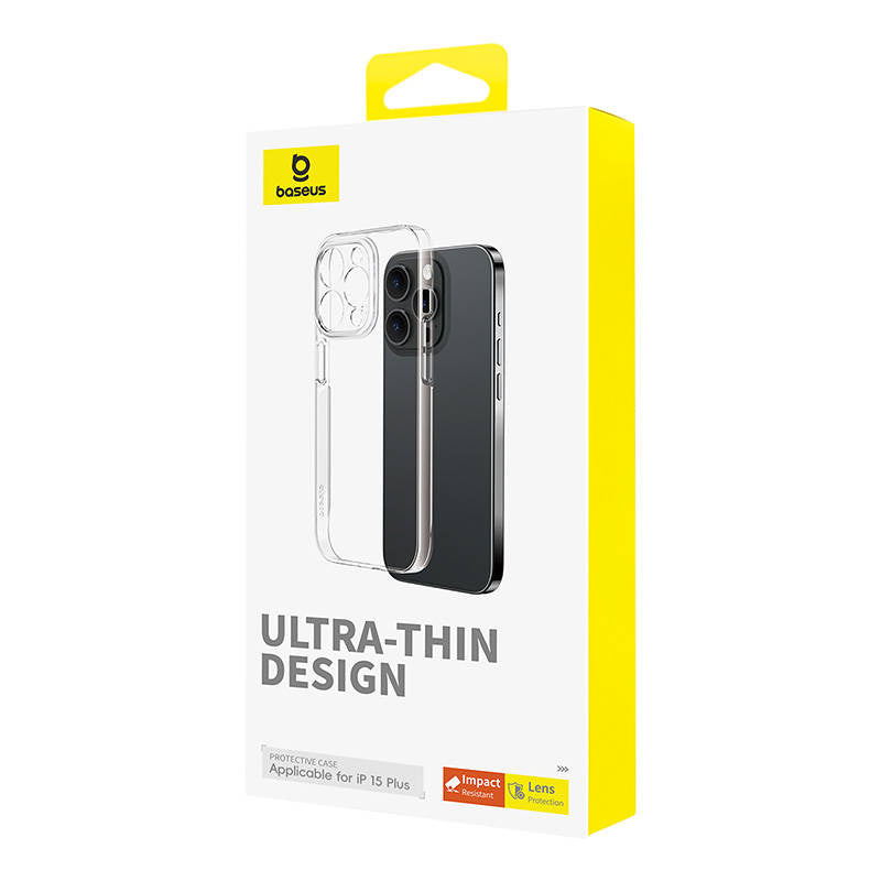 Baseus OS-Lucent Series mobilcover til iPhone 15 Plus (gennemsigtig)