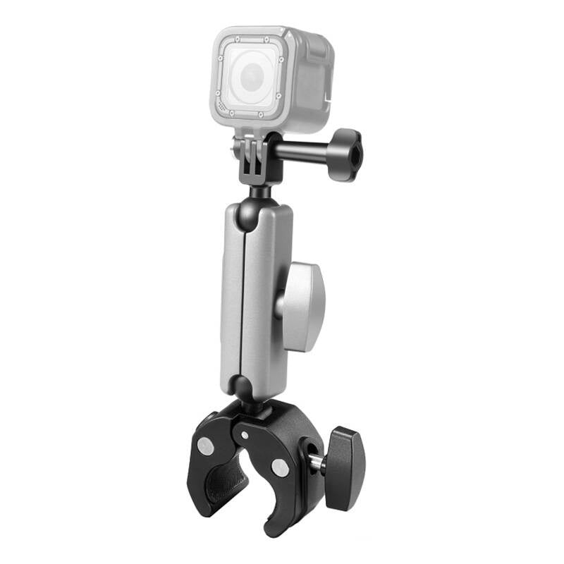 PULUZ motorcykelholder til actionkameraer (DJI, GoPro, Insta360) (sort)