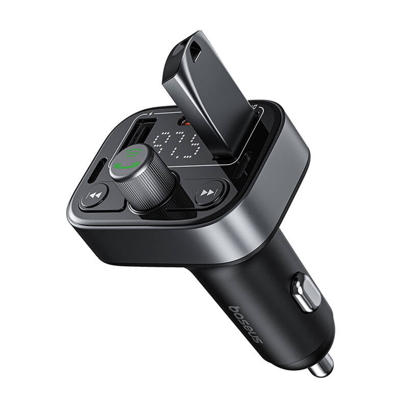 Baseus S-09 Pro FM-sender, Bluetooth (sort)