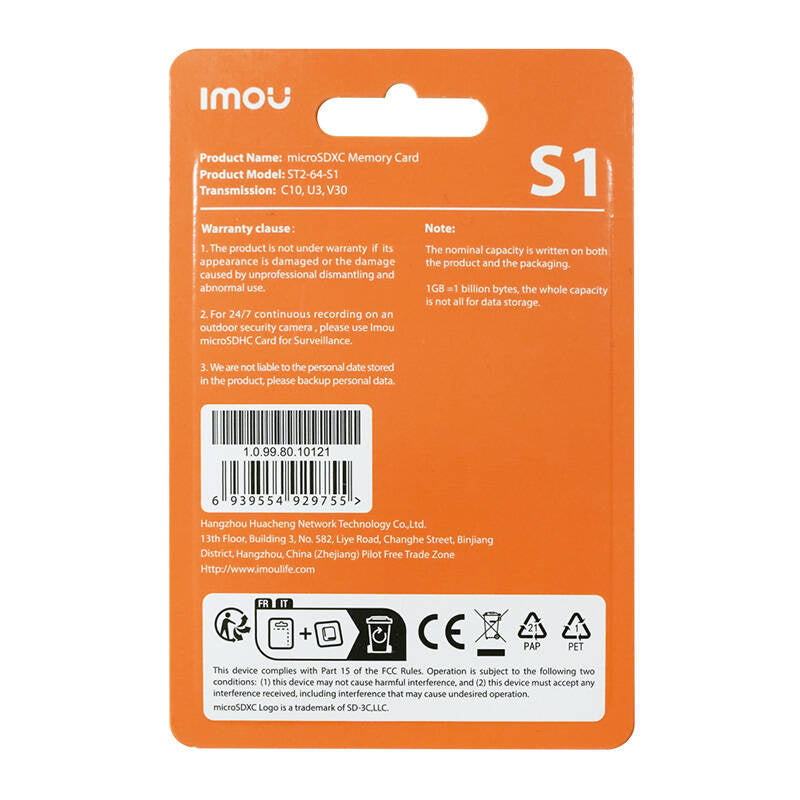 Imou microSD-hukommelseskort (UHS-I, SDXC, 10/U3/V30, 95/38)