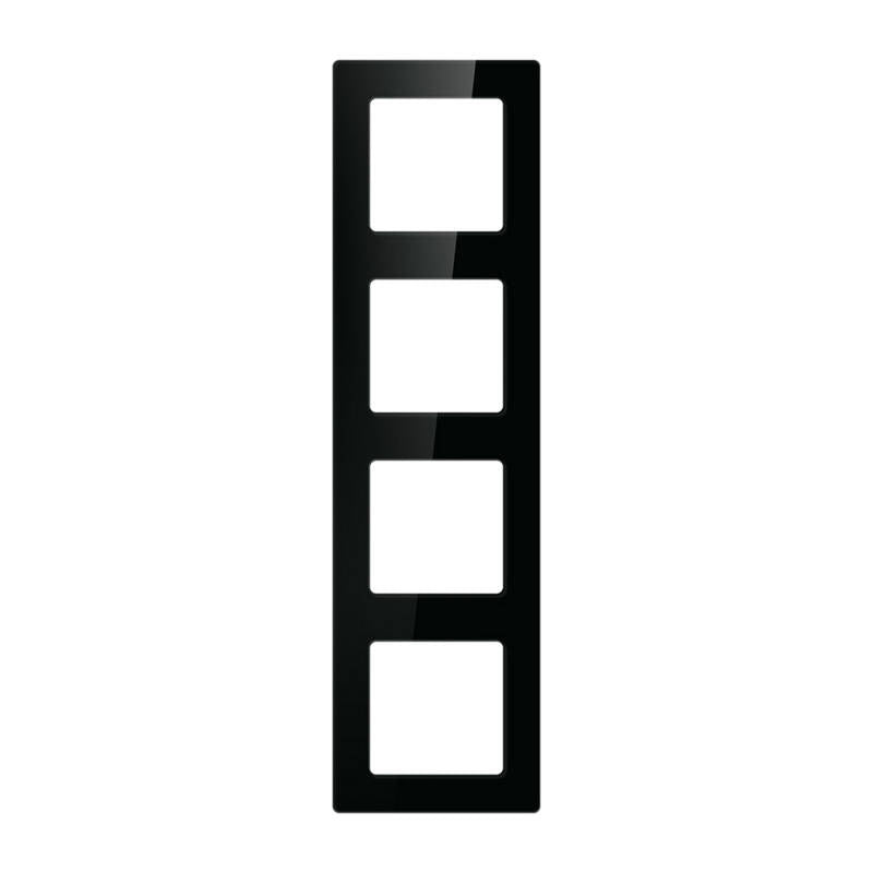 Avatto N-TS10-Frame-B4 firedobbelt ramme til stikkontakt (sort)