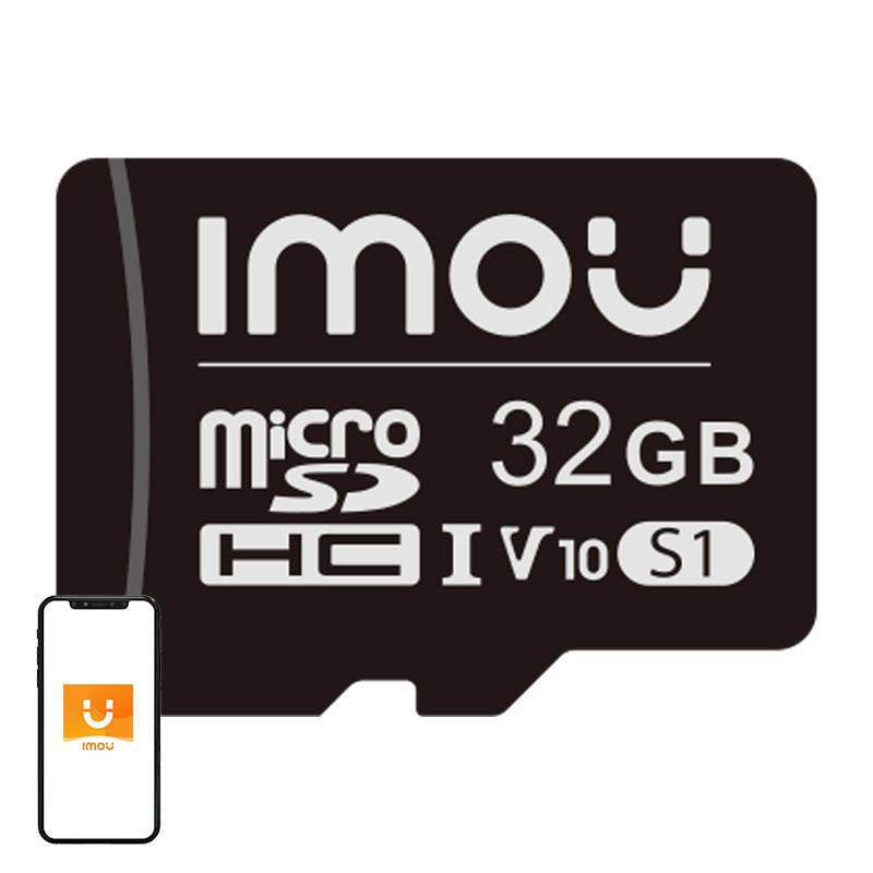 IMOU microSD-hukommelseskort 32GB (UHS-I, SDHC, 10/U1/V10, 90/20)