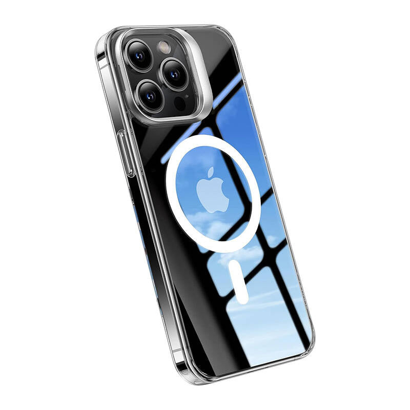 Torras UPRO Lstand Clear-Mag mobilcover til iPhone 15 PRO (gennemsigtig)