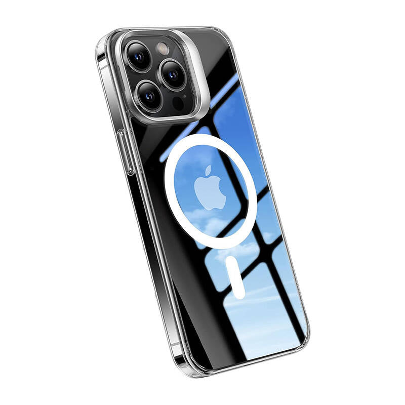 Torras UPRO Lstand Clear-Mag mobilcover til iPhone 15 (gennemsigtig)