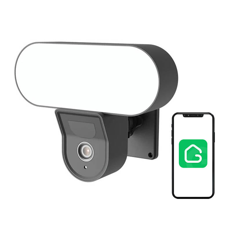 Gosund IPC3 smart udendørs WiFi-kamera med projektørlys, IP65 Tuya