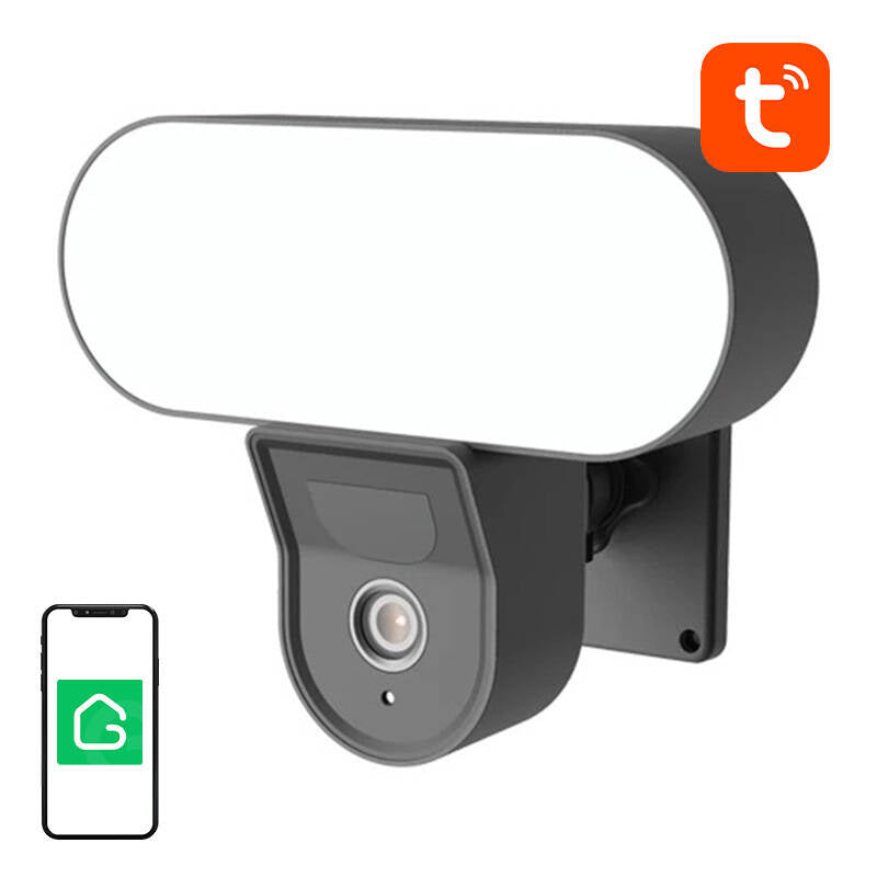 Gosund IPC3 smart udendørs WiFi-kamera med projektørlys, IP65 Tuya