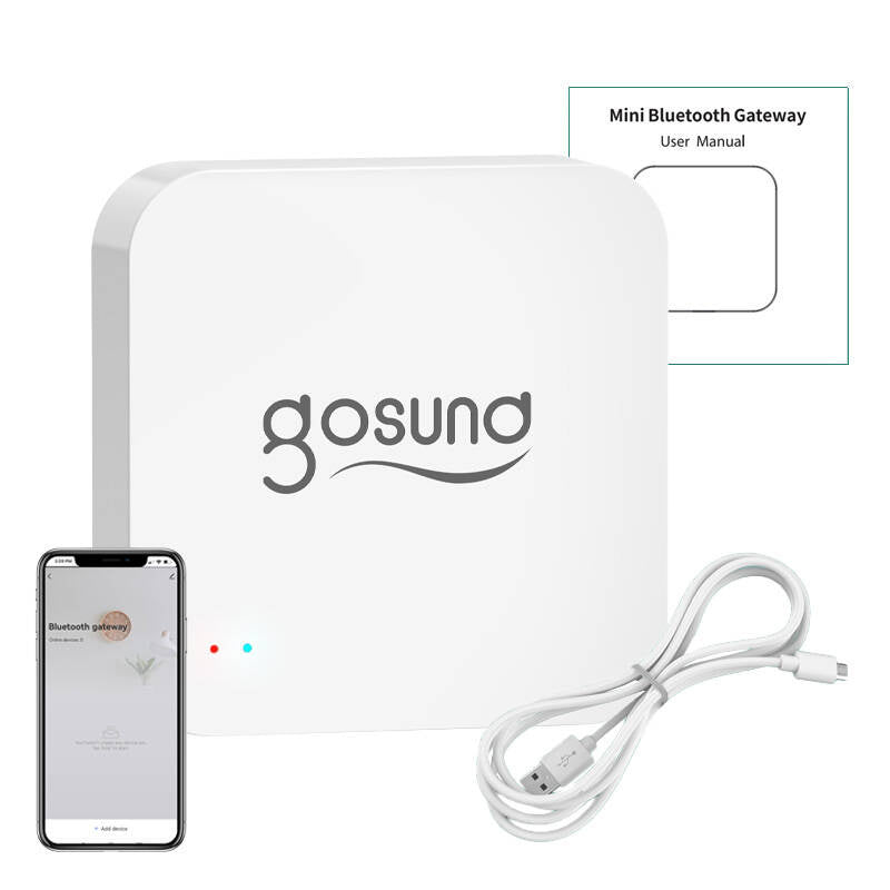 Gosund G2 smart Bluetooth BLE, WiFi Mesh-gateway med alarm Tuya