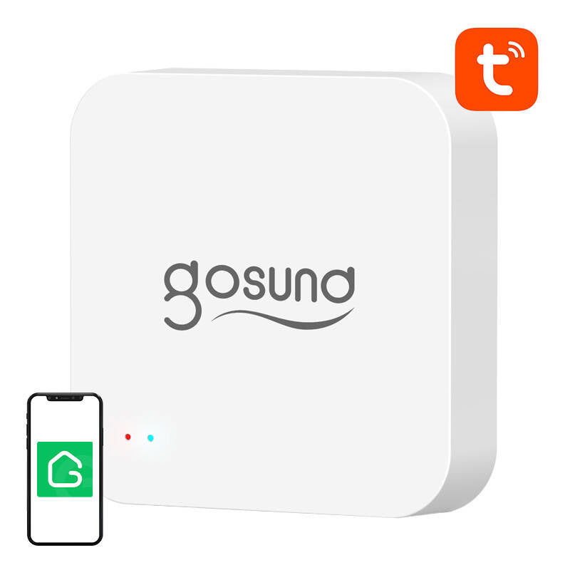 Gosund G2 smart Bluetooth BLE, WiFi Mesh-gateway med alarm Tuya