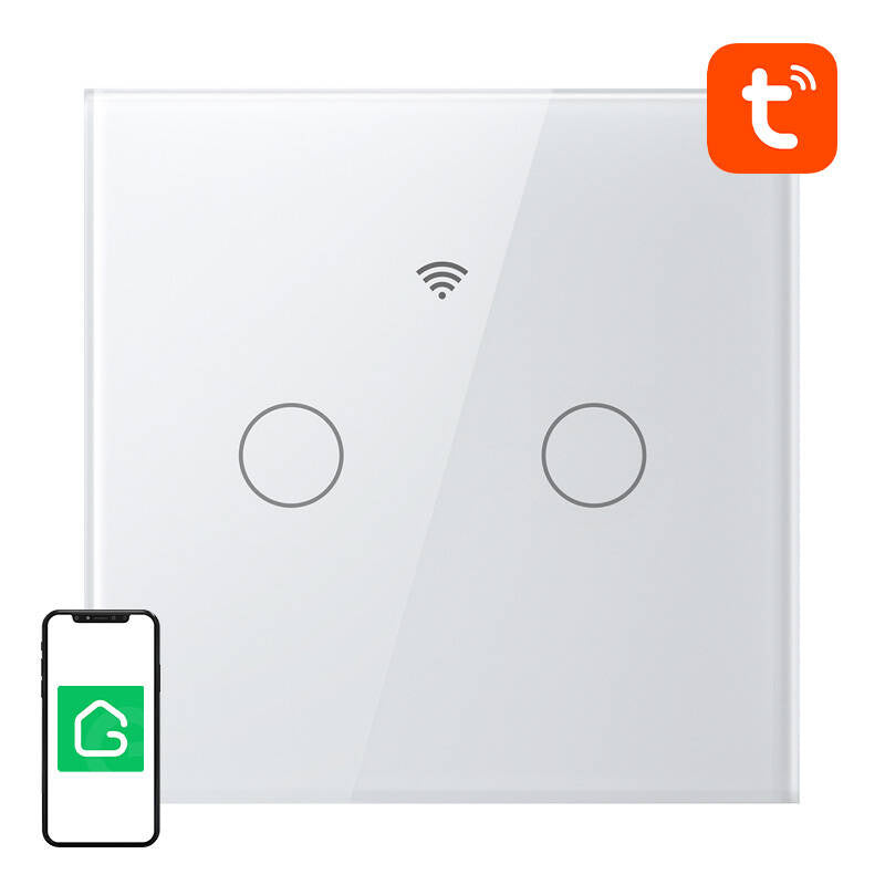 Gosund SLS2 smart WiFi-berøringslyskontakt (valgfri N, dobbelt) Tuya