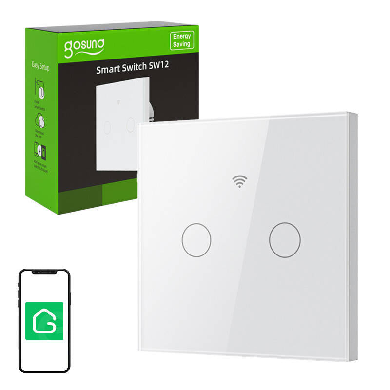 Gosund SLS2 smart WiFi-berøringslyskontakt (valgfri N, dobbelt) Tuya