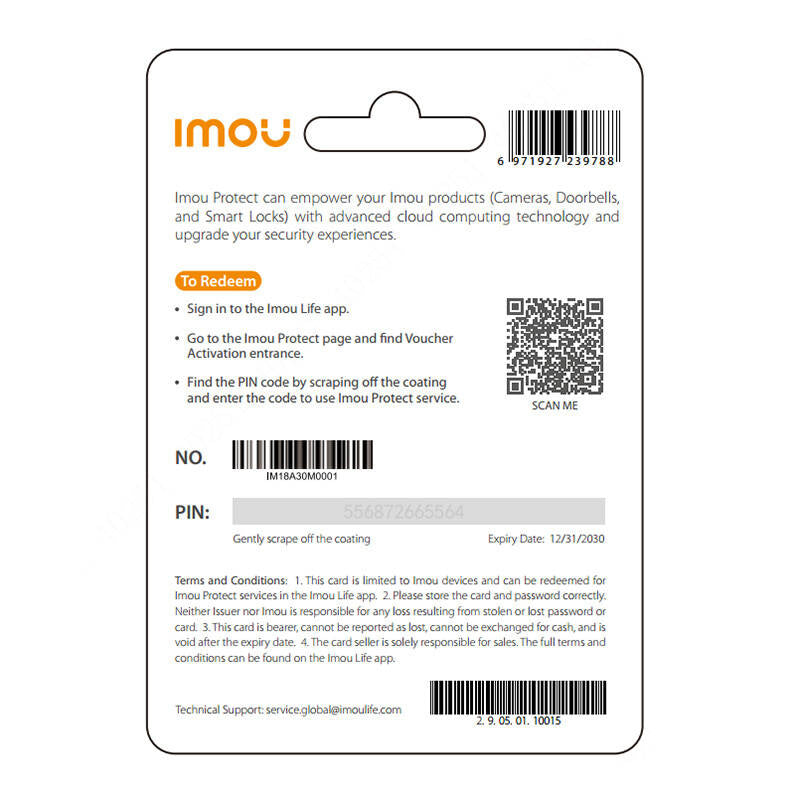 IMOU Protect Basic gavekort (1-årig plan)