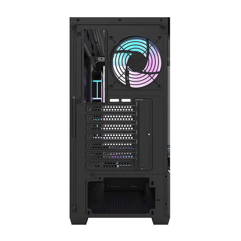 Darkflash DS900 AIR computerkabinet (sort) + 6 ARGB-blæsere