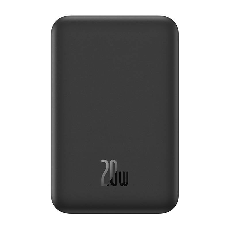 Baseus magnetisk mini-powerbank 5000 mAh, USB-C 20 W (sort)