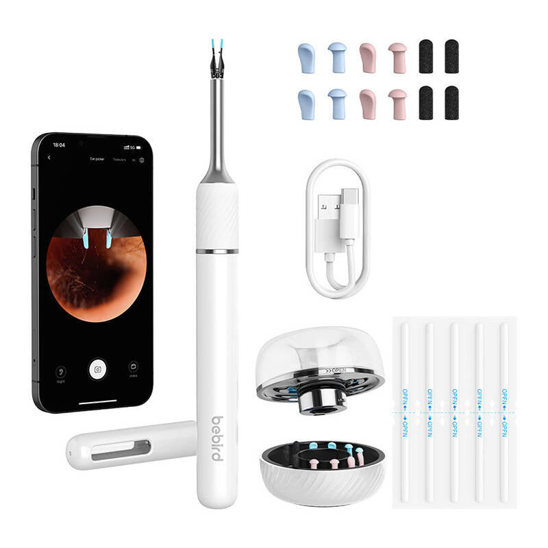 Bebird Note 5 pro otoskop med kamera til ørerens (hvid)