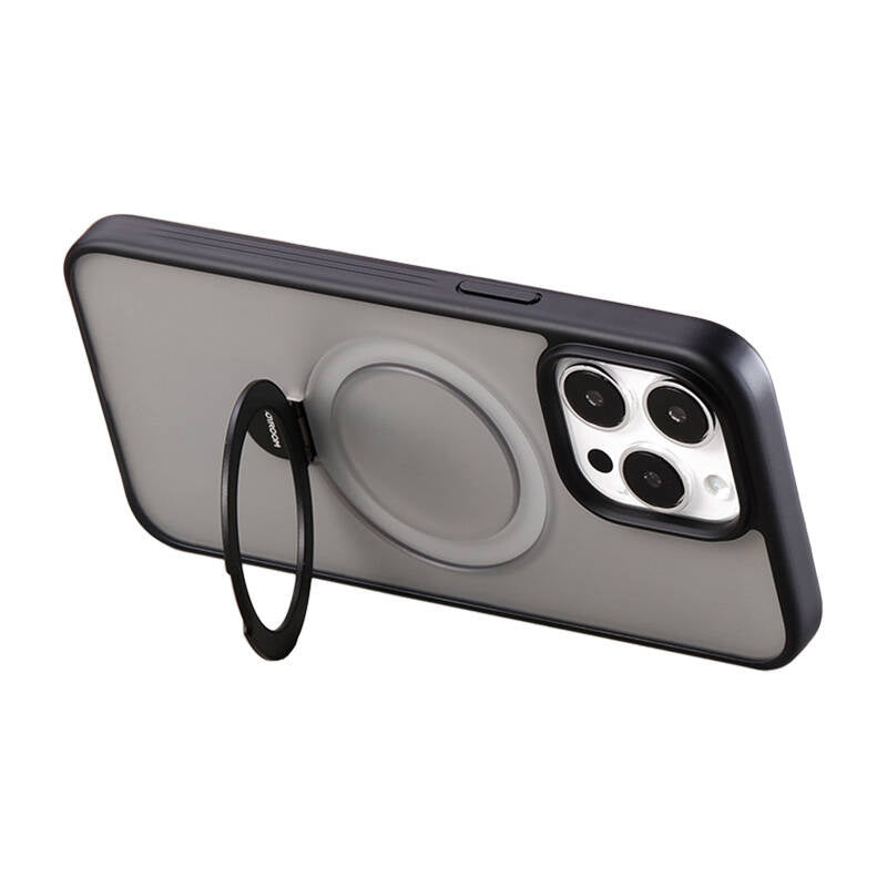 Joyroom JR-BP004 magnetisk beskyttende cover med holder til iPhone 15 (sort)