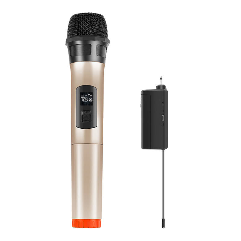 PULUZ PU628J trådløs dynamisk UHF-mikrofon 3.5mm (guld)