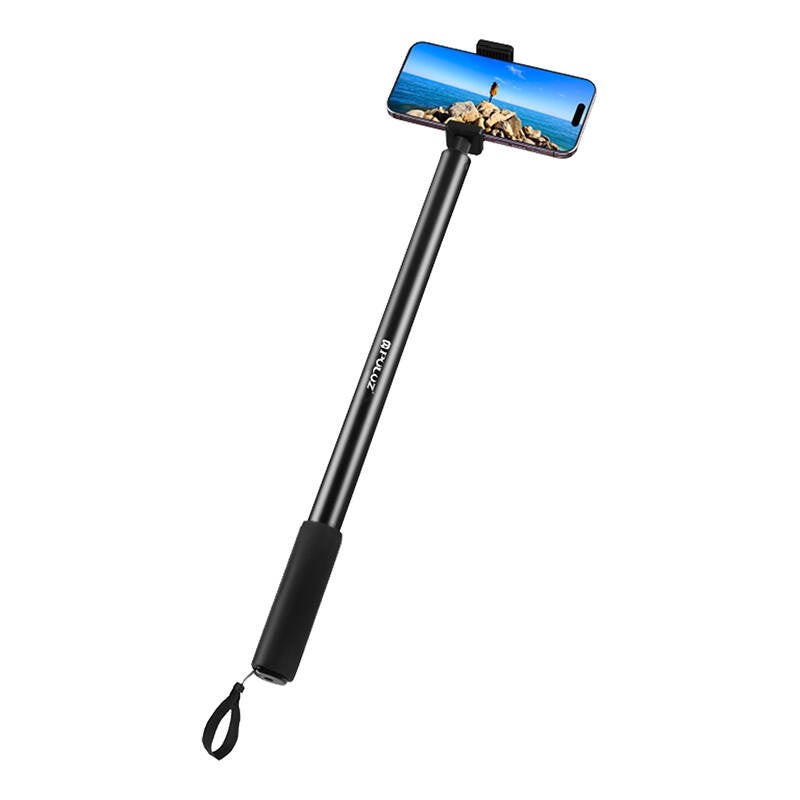 PULUZ metal-selfiestang 2m til Insta360 One RS/X2/X3/X4 kamera (sort)