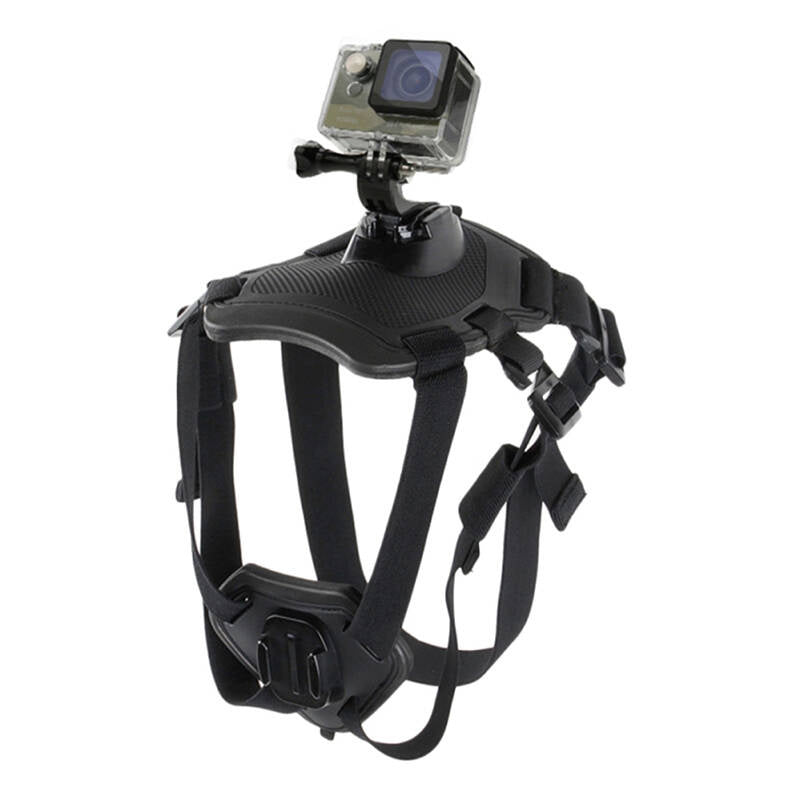 PULUZ brystsele til hund til actionkameraer (GoPro, Insta360, DJI Action m.fl.)