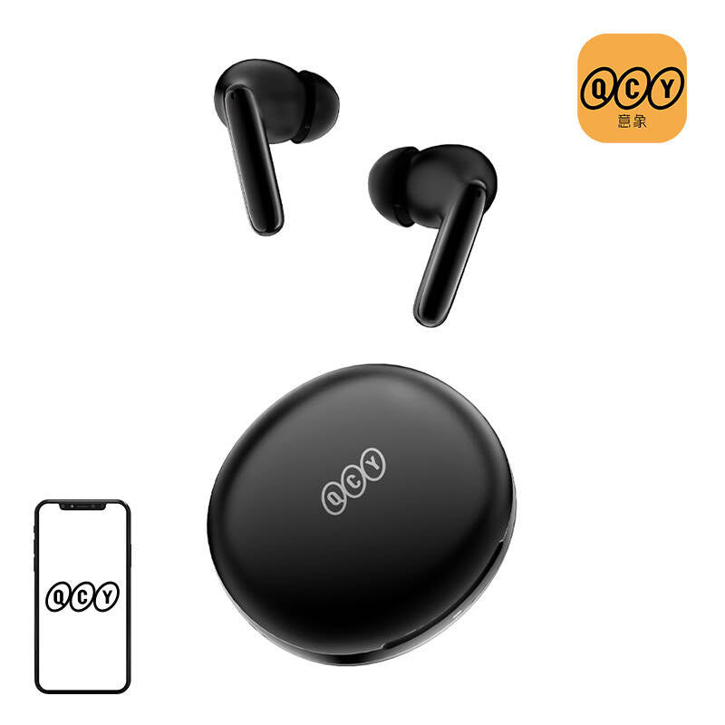 QCY T13 ANC2 TWS-øretelefoner, ANC (sort)