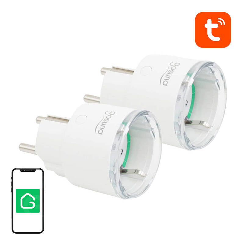 Gosund SP111 smart WiFi-stik 3680W 16A, Tuya 2-pak