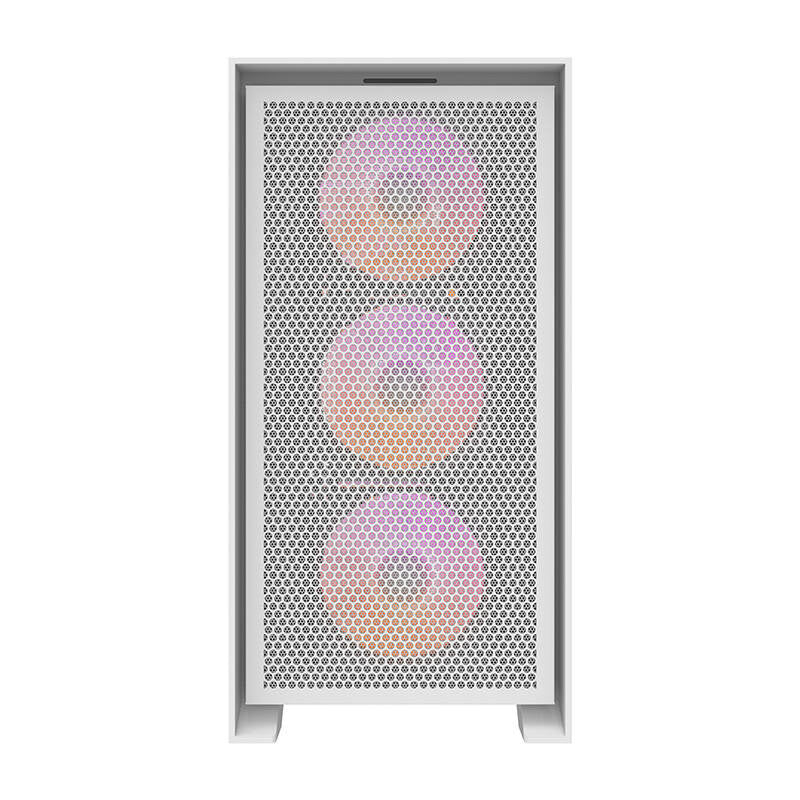 Darkflash DRX70 MESH computerkabinet (hvid) + 4 RGB-blæsere