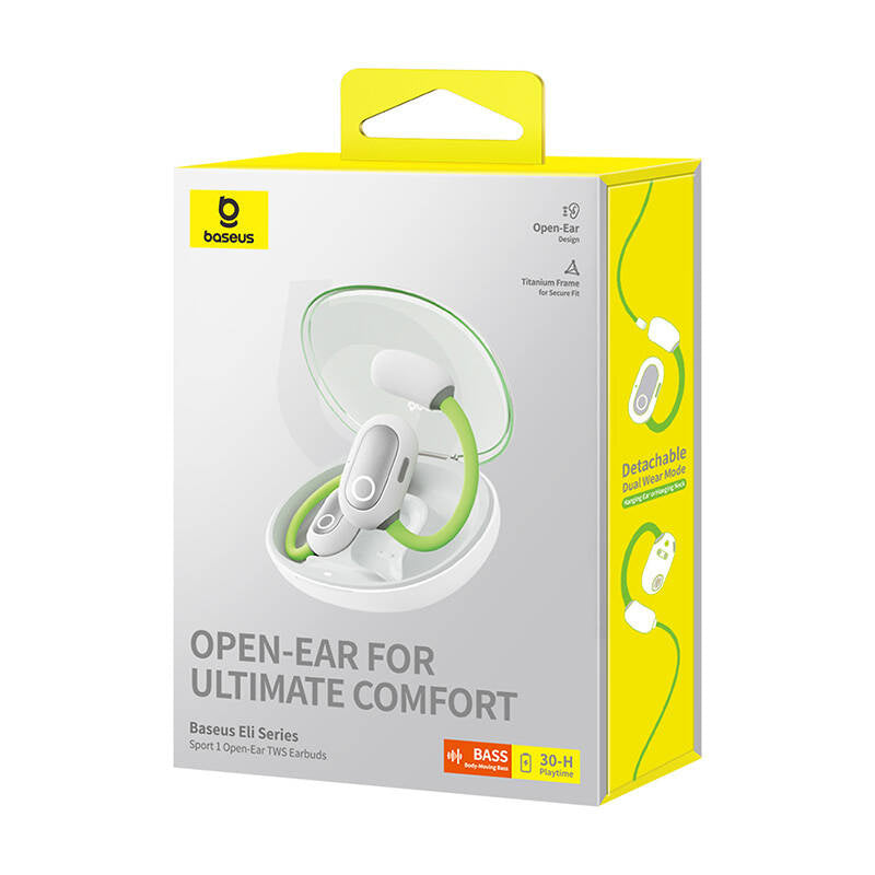 Baseus Eli Sport 1 TWS-øretelefoner (grøn)