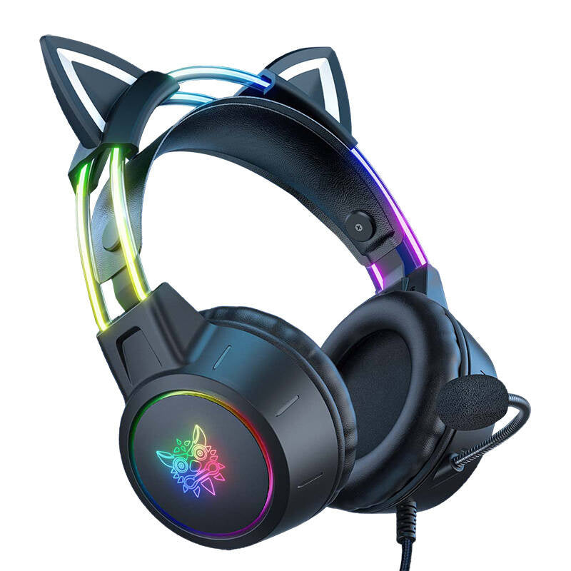 ONIKUMA X15 PRO gamingheadset Cat (sort)