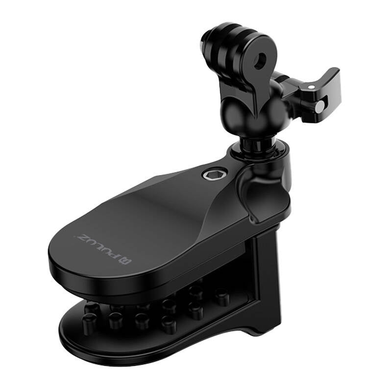 PULUZ hjelmholder til actionkameraer (DJI Action, GoPro Hero) (sort)