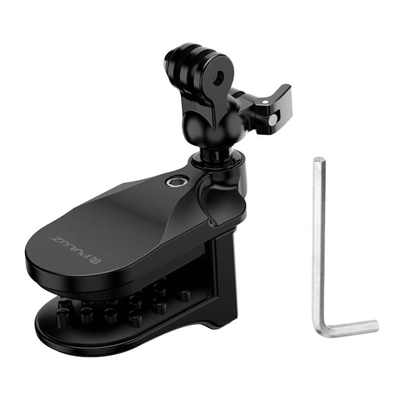 PULUZ hjelmholder til actionkameraer (DJI Action, GoPro Hero) (sort)