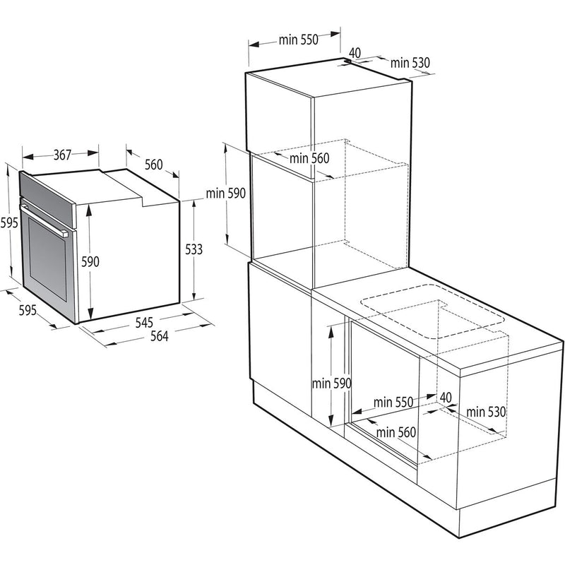 Ovn Hisense BI62216AX MF 77 L 3500 W (Refurbished B)