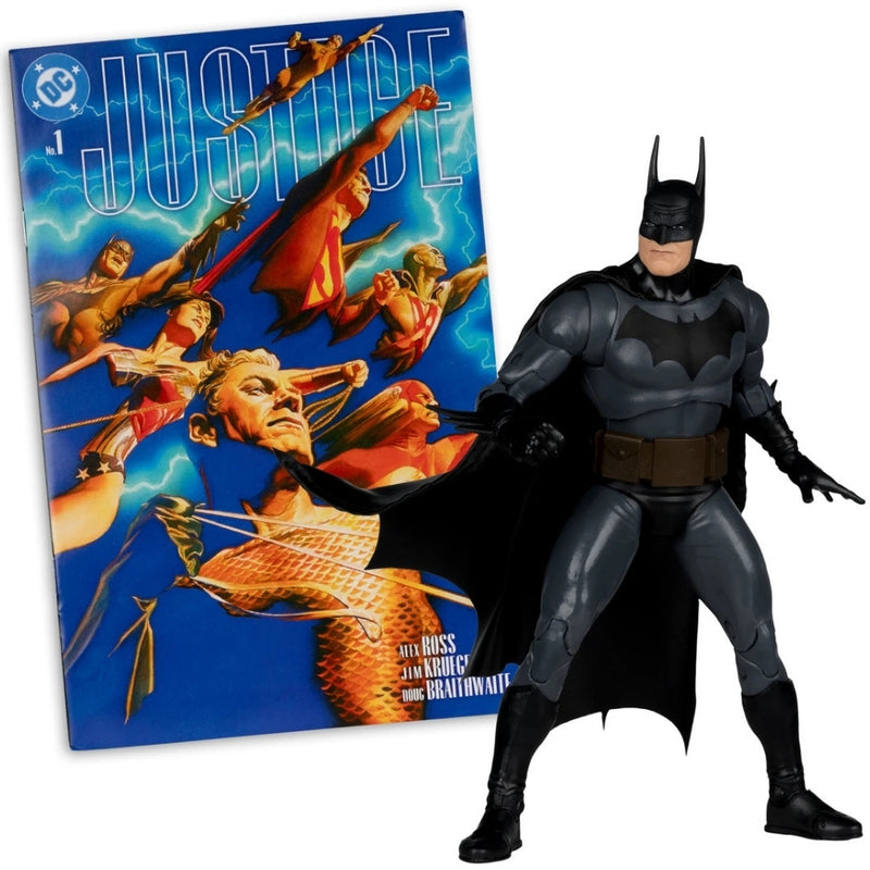DC DIRECT 7 tommer figur med tegneserie - WV13 - BATMAN (JUSTICE)