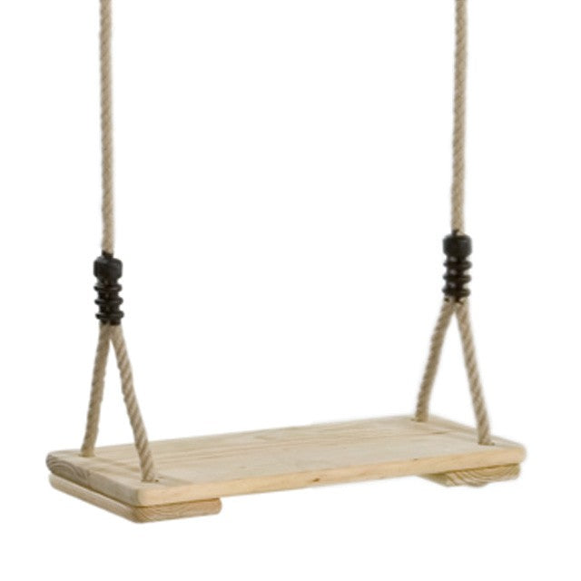 Gyngesæde i træ m/reb