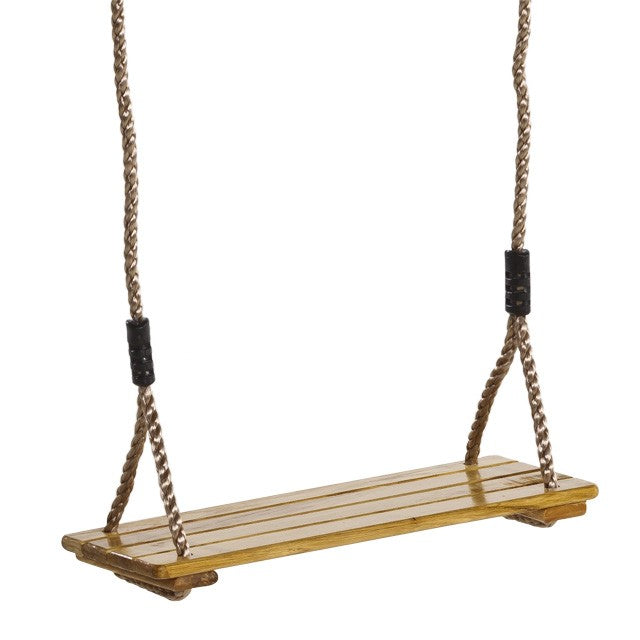 Gyngesæde i træ m/reb
