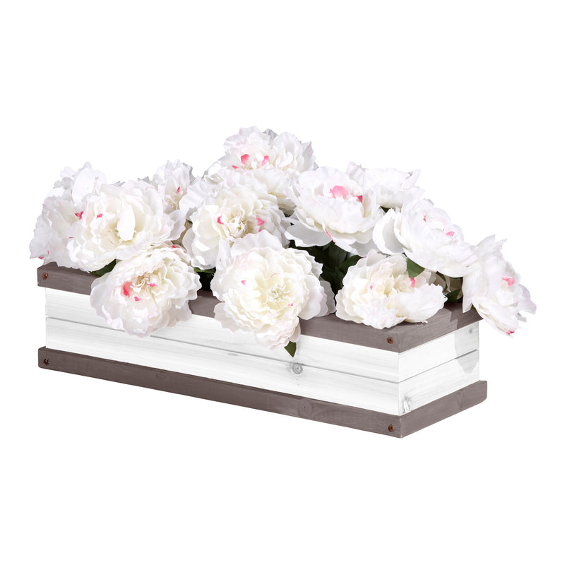 AXI Blomsterkasse - Grå/Hvid