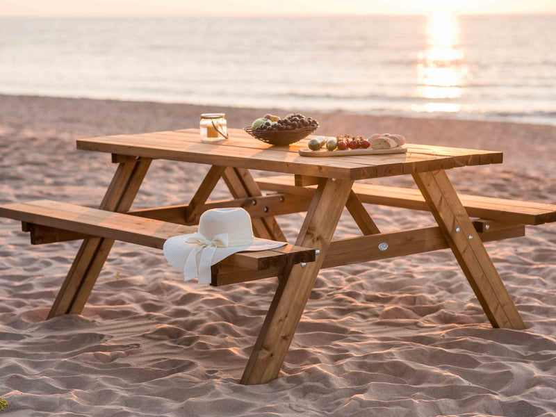 AXI Julie Picnicbord i træ Classic 177 x 154 cm - Brun