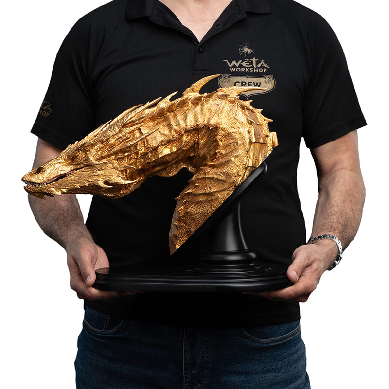 Weta Workshop The Hobbit Trilogy - Smaug the Golden statue - buste, Limited Edition
