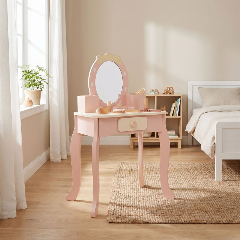 Tooky Toy Sminkebord i Træ Jordbær