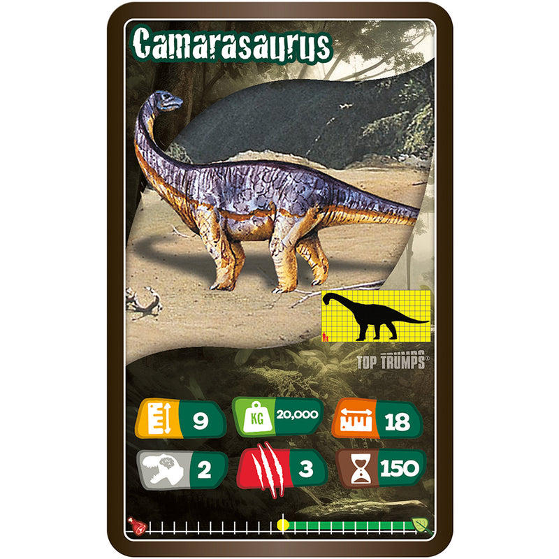 Winning Moves Top Trumps - Dinosaurs kortspil i standardæske (flersproget)