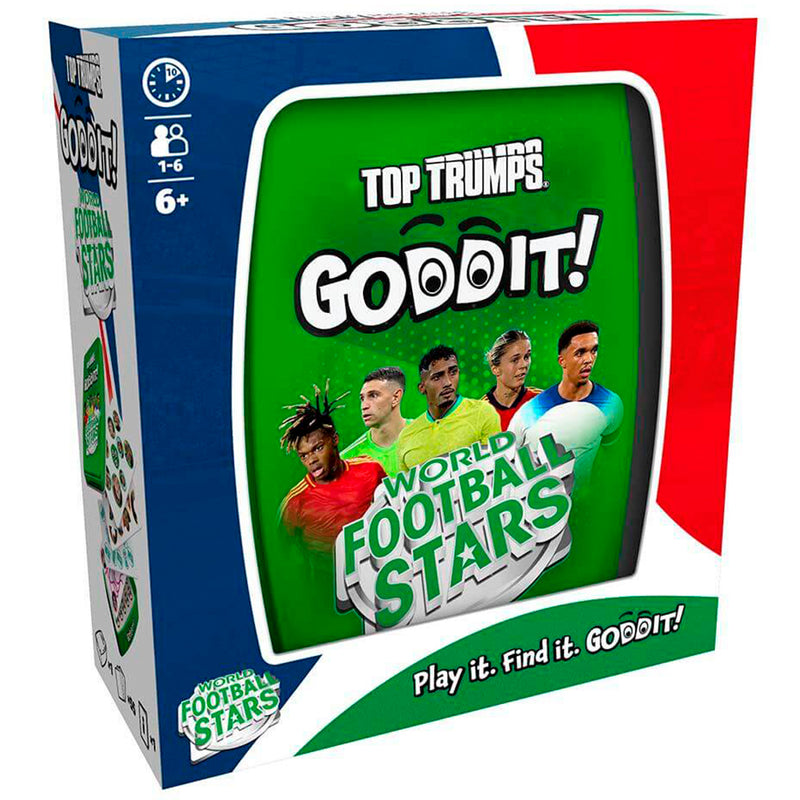 Winning Moves - Goddit! World Football Stars Top Trumps kortspil (flersproget)