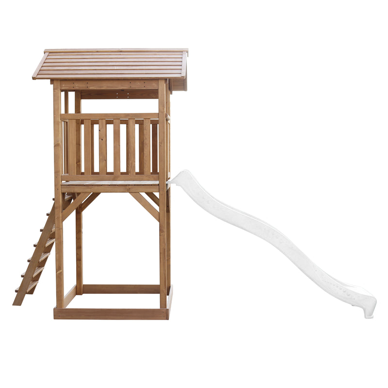 AXI Beach Tower Legetårn Brun - Hvid Rutsjebane