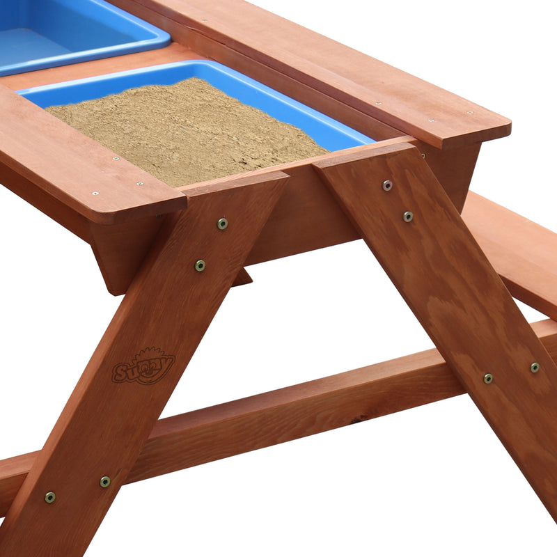Sunny Dave Sand- og Vand Picnicbord - Brun