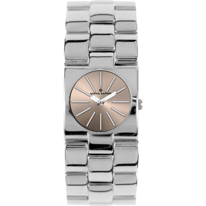 Unisex ur Alpha Saphir 271K Beige Sølvfarvet